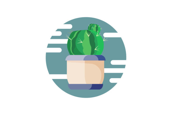 Cactus Floral Icon Graphics and Illustrations Review