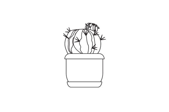 Cactus Floral Icon Line Style Review