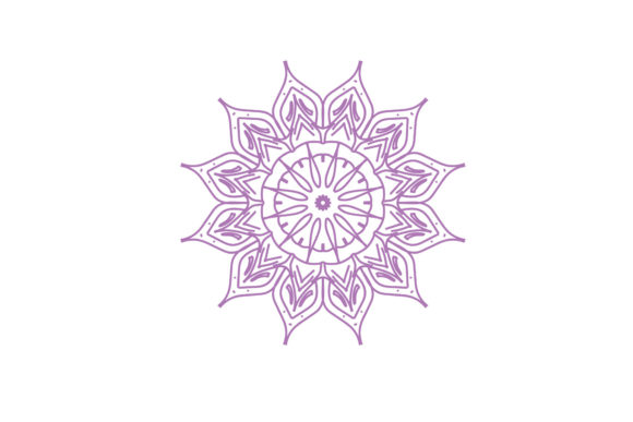Floral Arabic Mandala Illustration for Brand Graphics