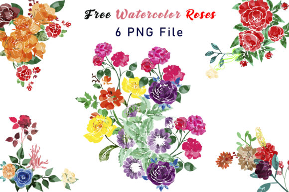 Floral Watercolor Clipart: Free Graphics for Branding