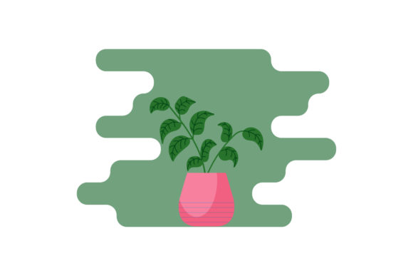 Green Floral Icons Graphics and Illustrations Review