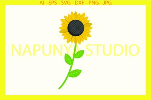 Sunflower Floral Flowers Svg Graphics and Illustrations Review