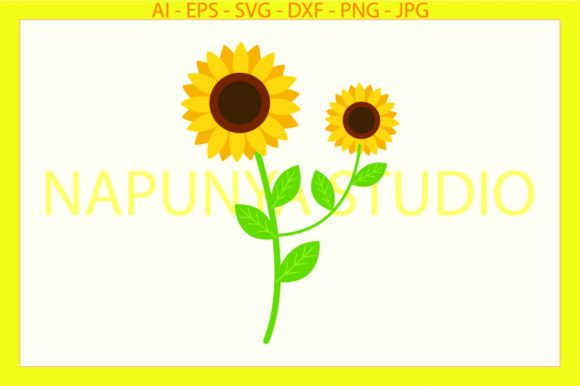 Sunflower, Flowers, Floral Svg Graphics and Illustrations Review